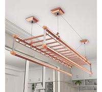 Ceiling Dryer Rack, 4-Bar Pulley System, 150cm Aluminum Alloy for Efficient Drying on Balconies and Household Spaces