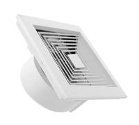 Ceiling Exhaust Fan With Brushless DC Motor Silent Operation 110 CFM Moisture Removal Energy Efficient Easy Installation For Bathrooms Kitchens Bedrooms ABS Material Consistent Ven(8in-A)