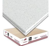 Ceiling Expert Suspended Fine Fissure Tegular Edge 595mm x 595mm x 13mm Ceiling Tiles Office Acoustic Fissured for 600mm x 600mm Grid System White