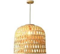 ceiling Extra Large Rattan Home Decoration Chandelier Farmhouse Pendant Light Fixture Vintage Dome Wicker Lighting Hand Woven Basket Ceiling Hanging Lamp for Dining Table Kitchen Island