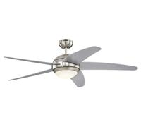 Ceiling Fan Bendan Silver with LED & Remote