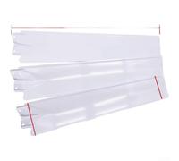 Ceiling Fan Blades Replacement White Metal 52cm Set of Three - for durable Iron Leaves for Enhanced Circulation - Easy Install Spare Parts for Home Office(A)
