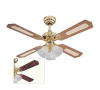 Westinghouse Princess Trio ceiling fan, wood, quiet, Ø 105 cm