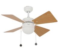 Ceiling Fan Breezer with Light & Pull Cords