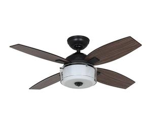 Ceiling Fan Central Park Steel with Light & Wall Control