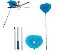 Ceiling Fan Cleaner, Reusable Duster, Extension Pole, Flexible Design, Multi- Cleaner, Ideal for Baseboards, Blinds, Cobwebs, Perfect for Home and Cleaning, (300g)