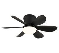 Ceiling Fan Delores Black with LED & Remote