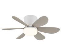 Ceiling Fan Delores White-Sand with LED & Remote