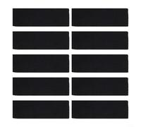 Ceiling Fan Dust Collector Pads 10pcs with Activated Carbon Fiber, Air Purification Filters Compatible with Various Ceiling Fan Blades for Healthier Air (square corners)