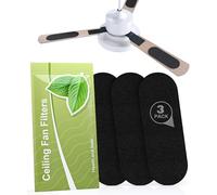 Ceiling Fan Filters for Blades, Activated Carbon Blade Air Purifier Pads Trap Dust & Odors, Easy-Stick Universal Ceiling Fan Air Purifiers for Common Household Contaminants(3 Pcs)