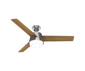 Ceiling fan Finley L Nickel with Lights & Remote