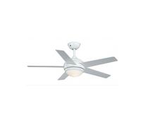 Ceiling Fan Fresco White with Light and Remote