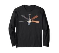 Ceiling Fan Lazy DIY Funny Costume for Men Women Boys Kids Long Sleeve T-Shirt
