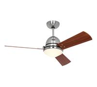 Ceiling Fan Libeccio 120 Brushed Chrome