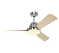 Ceiling Fan Libeccio 120 Brushed Chrome with Remote
