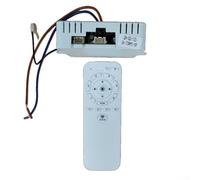 Ceiling Fan Light DC Inverter Drive Controller Kit with 2.4G Remote Control, Variable Frequency, 220-265V Input, LED Output 36-70W x2, Motor Output DC24V, Model A with Win(B)