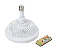 Ceiling Fan Light Fixture, Fan Light Mini Enclosed Chandelier With Remote Control 3 Speed Settings 19Cm For Small Room Bedroom(B)