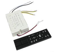 Ceiling Fan Light Remote Control Kit with 6- & Dimmable Function, Dual Motor Dual AC 110V-265V, for 24V Receiver, Compatible with Most Ceiling Fans