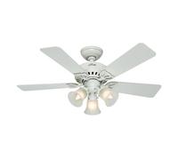 Ceiling fan Light with Pull chains Beacon Hill White Small Fan with Lights 42"