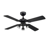 Ceiling fan light with pull chains Princess Euro Brushed Gun Metal 105 cm 42"