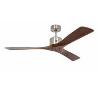 Ceiling Fan Macau Chrome / Walnut with Remote