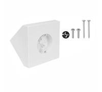 Ceiling Fan Mounting Box, FB900-1 Fan Support Bracket Plastic Fixtures Mounting Kit for Cathedral Ceiling Angles of 80°or Up (White)