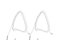 Ceiling Fan Pull Chain 2 Pack 3.3 Feet Metal Ceiling Fan Pull Chain Strong Bearing & Rustproof Beaded Extension String Extension Accessories Light Fixtures