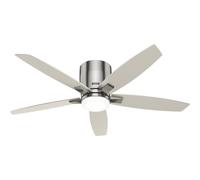 Ceiling Fan Valencia Nickel with LED Light & Remote