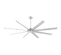 Ceiling Fan Widespan Nickel 254cm / 100" with Remote