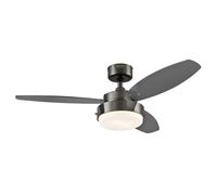 Ceiling fan with LED lighting 107 cm Gun Metal 42" Indoor Fan with Pull cords [EEK: F]