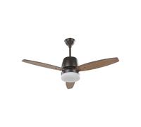 Ceiling Fan with Light MLAVA with Remote LED Brown