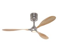 Ceiling Fan Helico Paddel Chrome / Beech with Light