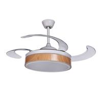 Ceiling Fan with Light FREMONT with Remote LED White