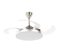 Ceiling Fan with Light IBAR with Remote LED Transparent