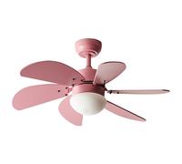 Ceiling Fan with Light LOGAR with Remote LED Pink