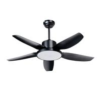 Ceiling Fan with Light LOUVET with Remote LED Black