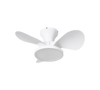 Ceiling Fan with Light PUNTI with Remote LED White
