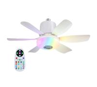 Ceiling Fan With Lightweight - Low Fan, LED Ceiling | Adjustable Speed Lighting Fan, Compact Airflow Light Fixture, Silent Cooling Device, Ha Fan