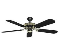 Ceiling fan with pull chain Indoor fan 3 Speeds Bedroom Black Magic 132 cm 52"