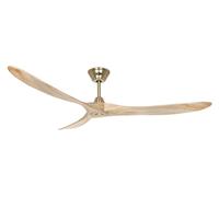 Ceiling fan with Remote Eco Genuino XL Brass Wood DC Ceiling fan Quiet Motor