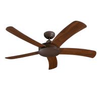 Ceiling fan with Remote Indoor fan without Lights Falcetto Brown 132 cm 52"