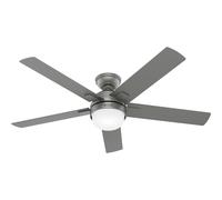 Ceiling Fan Zeal Silver with Lights & Remote