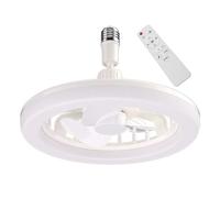 Ceiling Fans with Lights and Remote | Ceiling Fan Light Bulb E27 Bayonets Fitting | 3 Speed Dimmable Timing Led Light Bulb Fan | 30w Silent Plug in Socket Lamp Fans for Bedroom Living Room