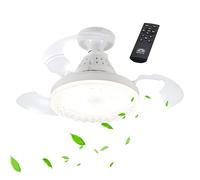 Ceiling Fans with Lights - Ceiling Fan Light | Noiseless Blower Lighting Device | Operations with Adjustable Brightness and 3-Color Temperature Options | Speed and Dimming Function
