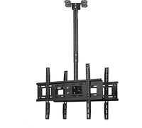 Ceiling for 32 70 Inch Dual Sn TV Height Adjustable Full Motion 360 Degree Rotation Tilting Swiveling Multifunction TV Mount Stand