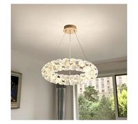 ceiling French Crystal Circular Chandelier Restaurant Hall Main Light Luxury Home Decoration Lighting