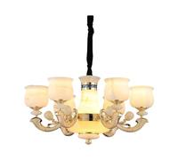 ceiling Full Copper Living Chandelier Italian Atmosphere Dining Room Lamps and Lanterns Compound Villa Chinese Style,