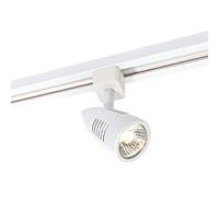 Ceiling Fully Adjustable Bullet Shaped Track Spotlight Gloss White LED Compatible Dimmable
