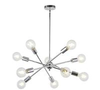 ceiling Gold Living During Dining Room Bedroom Study Hanging Ceiling Light Fixture Nordic Sputnik Chandeliers-Silver 8