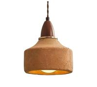 ceiling Handmade Irregular Crackle Ceramic Chandelier, Mid-Century Vintage Styling, Japanese Mound Silent Style Dining Table and Sink Suspended Ceiling Farmhouse Hallway Light Fixture